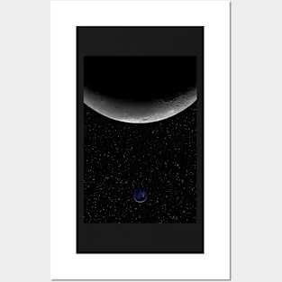 Moon and night on planet Earth Posters and Art